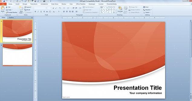 Jos et valitse oikeaa mallia PowerPoint-esitykseen