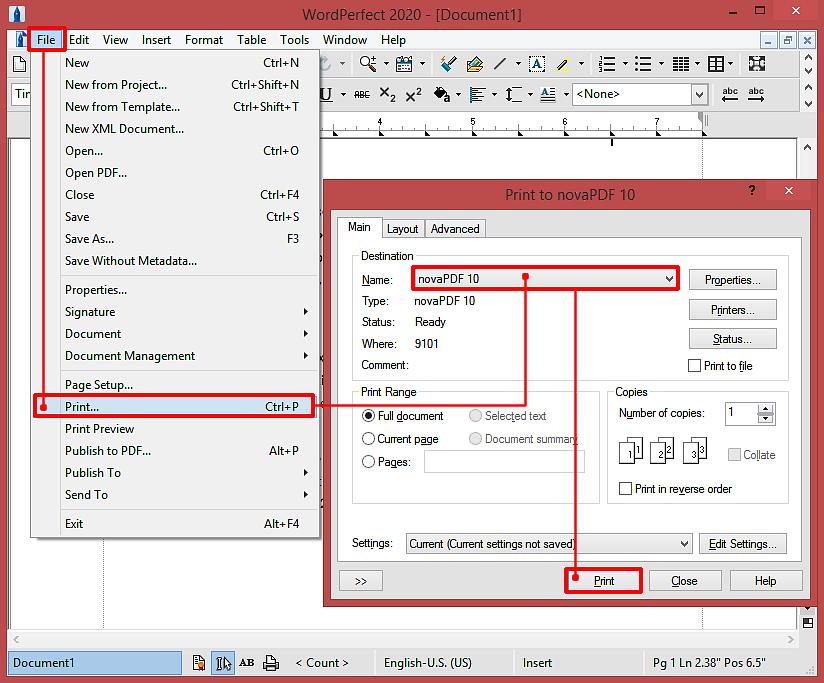 Aivan kuten tekstinkäsittelyohjelmisto Wordperfect