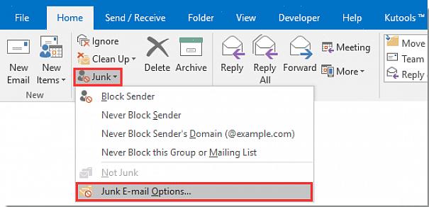 Outlookin roskapostinestosuodattimien asentaminen on kuitenkin välttämätöntä sen varmistamiseksi