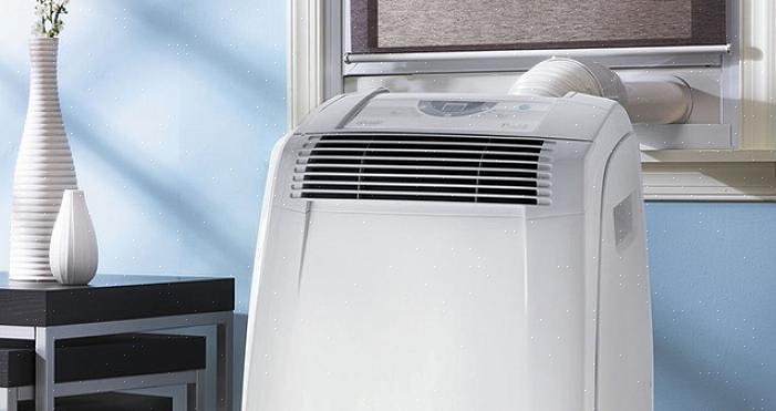 Kannettava ilmastointilaite tuulettaa lämpimän