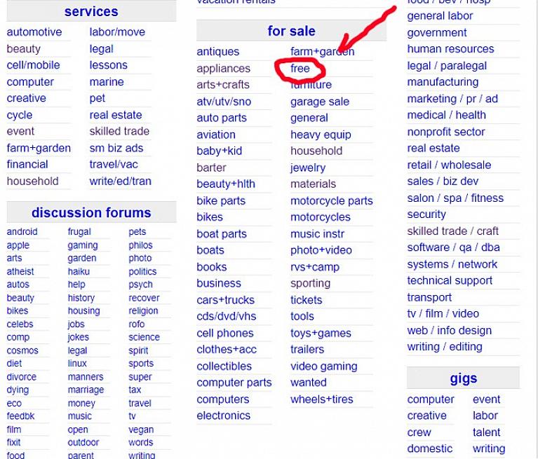 Näiden vaiheiden avulla sinun pitäisi pystyä löytämään ilmaisia tuotteita Craigslistista