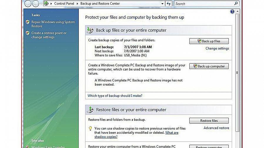 Näin voit varmuuskopioida tiedostosi Windows Vistalla