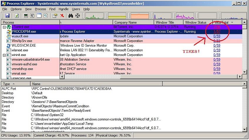 Voit ladata Microsoft Process Monitorin eri verkkosivustoilta