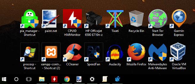 Valintaruudun poistaminen tuo kuvakkeet oletuskokoon Windows XP