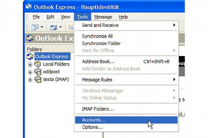 Hakea Gmail-tilisi viestejä Microsoft Outlook Express Client -sovelluksesta