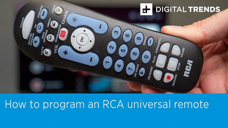 Voit hankkia viihdelaitteesi tuotemerkin RCA-yleiskaukosäätimen mukana toimitetusta käyttöoppaasta