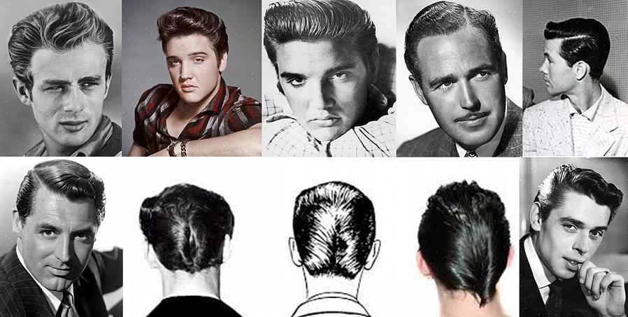 Voit käsitellä uusittujen 1950-luvun hiusten takaosaa yksinkertaisesti lyhyellä 1950-luvun leikkauksella
