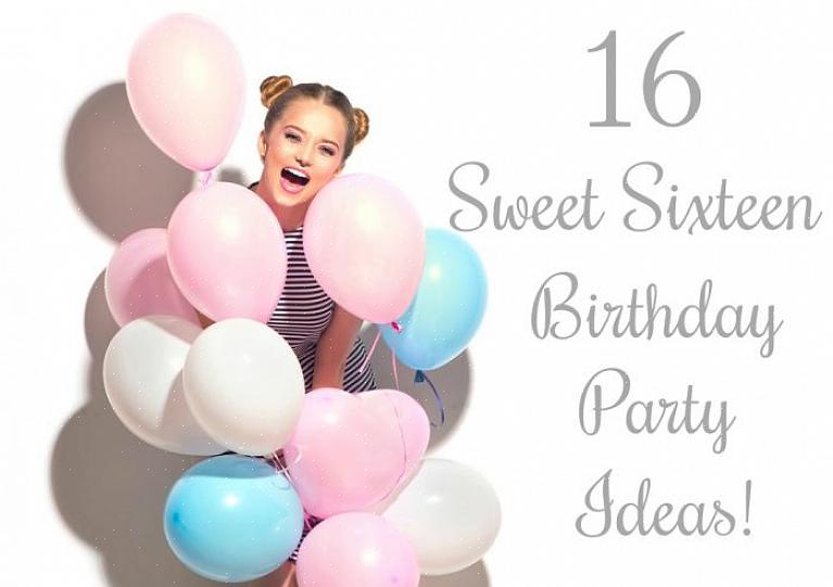 Voit käyttää näitä vinkkejä suunnitellaksesi pienemmän suloisen 16-syntymäpäiväjuhlat