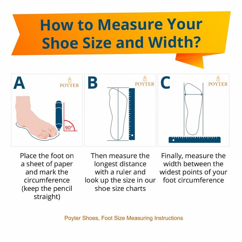 Tiedätkö kuinka mitata kengän koko