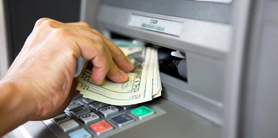 Suosituin syy käteisen saamiseen pankkiautomaatista on saada rahaa tyypilliseltä pankkitililtä