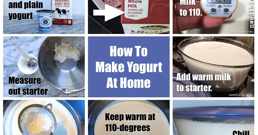 Noudata näitä vaiheittaisia ohjeita jogurtin valmistamiseksi kotona jogurttikoneella