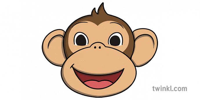 Sarjakuva-apinan kasvojen piirtäminen on todella yksinkertaista