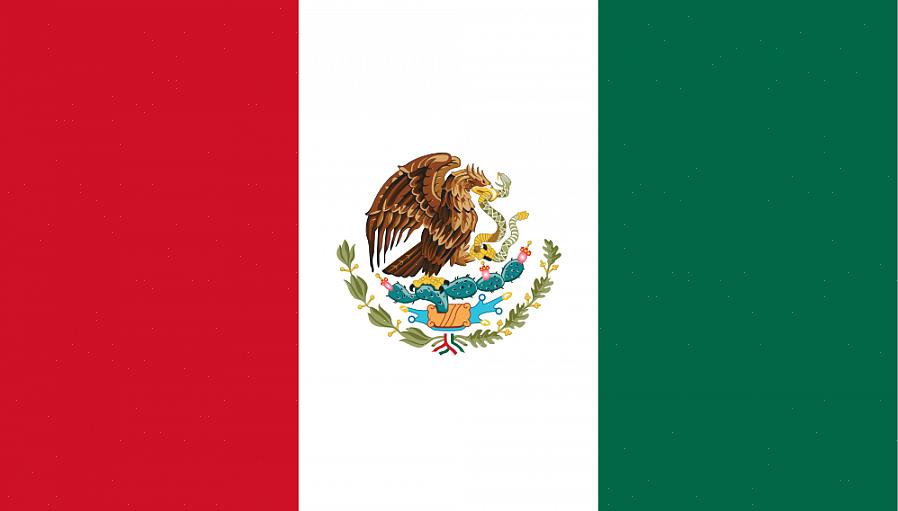 Meksikon kansallinen lippu tai La Bandera de Mexico koostuu kolmesta pääväristä