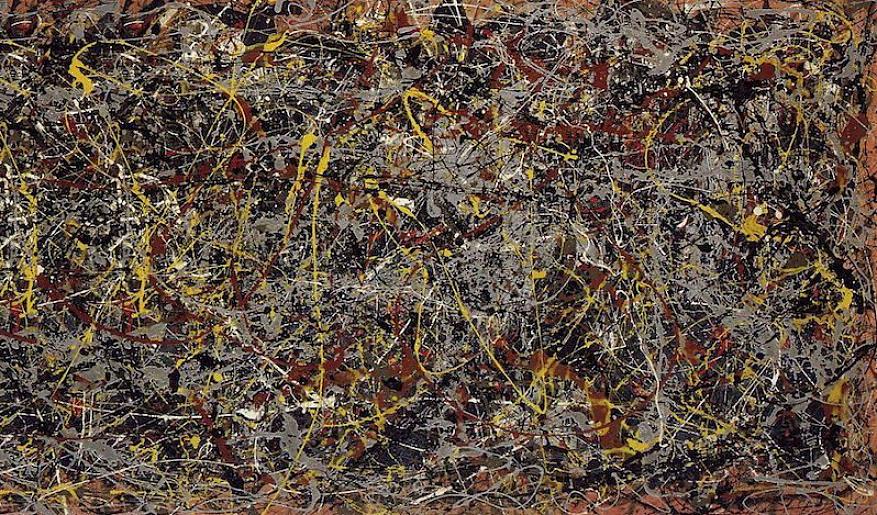 Paul Jackson Pollock on kuuluisa abstrakteista maalauksistaan