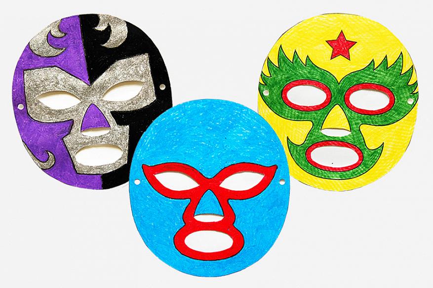 Suositussa lucha libre -urheilulajissa lucha libra -naamarit ovat osa pukua