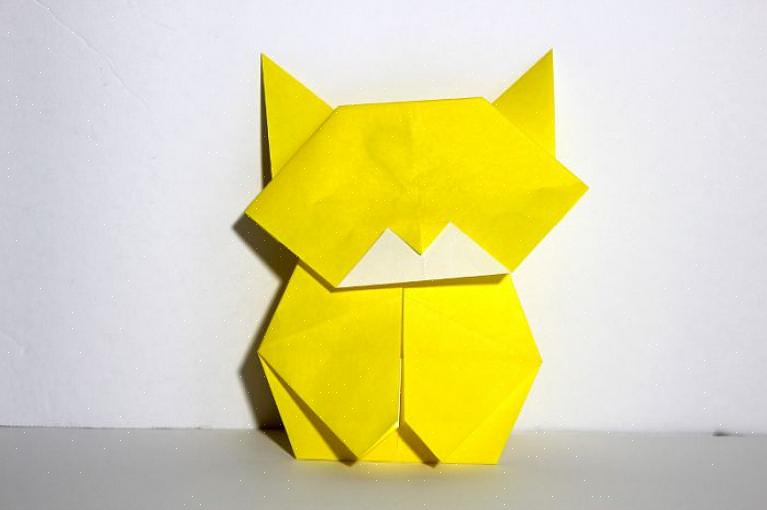 Origami-esineen tekeminen aloitetaan yleensä neliönmuotoisella paperilla