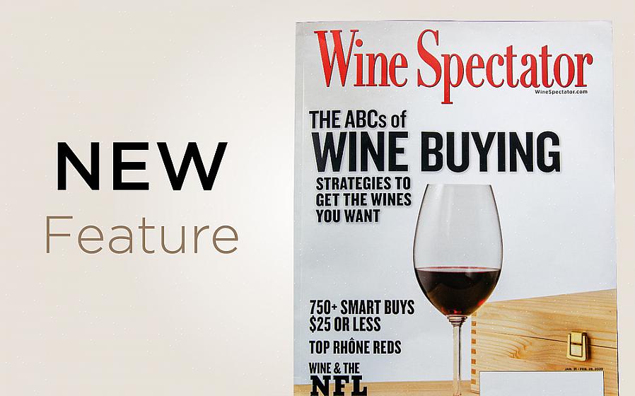 Se tarjoaa alennetun Wine Spectator Magazine -lehden vuotuisen tilauksen hintaan S49,95
