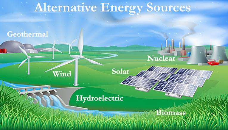 Vesi ja tuuli ovat vaihtoehtoisia energialähteitä