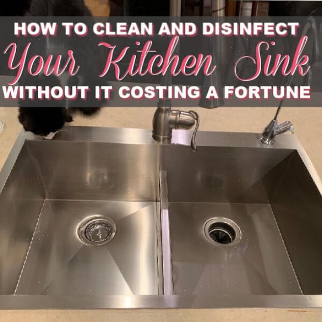 Ruostumattomasta teräksestä valmistettujen keittiön altaiden puhdistaminen voi olla työlästä