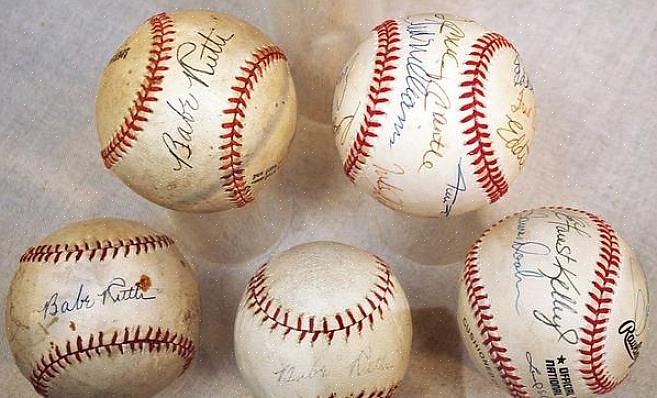 Kuinka tärkeää on säilyttää nimikirjoitettu baseball