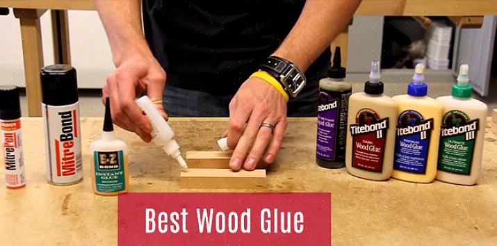 Kaksi suosittua puuliiman tuotemerkkiä ovat Titebond Wood Glue
