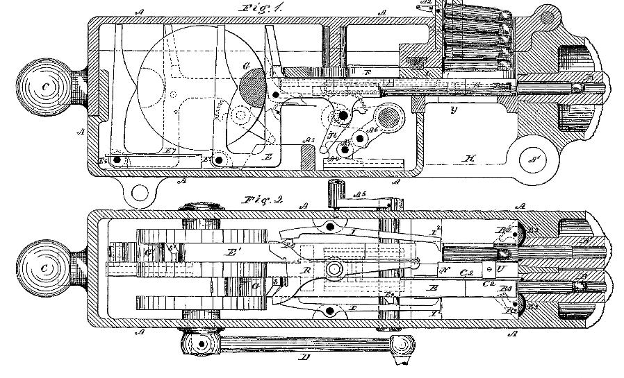 Richard Jordan Gatling patentoi Gatling-aseen vuonna 1862