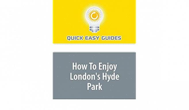 Hyde Park on yksi Lontoon upeimmista puistoista