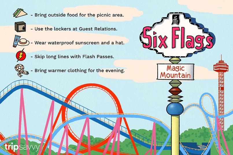 Ensimmäinen vaihe suunnittelemalla matkaa Six Flags -teemapuistoon on valita