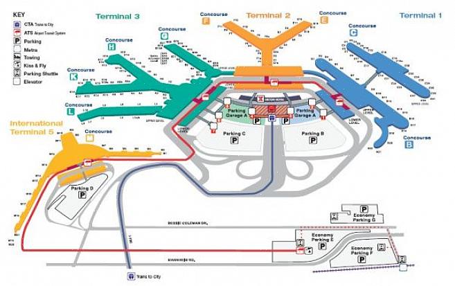 JFK: n lentokentällä on kahdeksan pääterminaalia