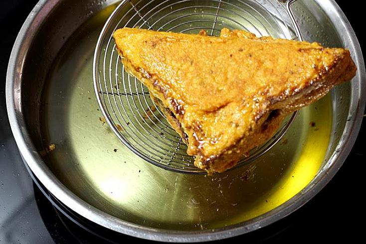 Intialainen leipä pakora valmistetaan samalla tavalla kuin ranskalainen paahtoleipä