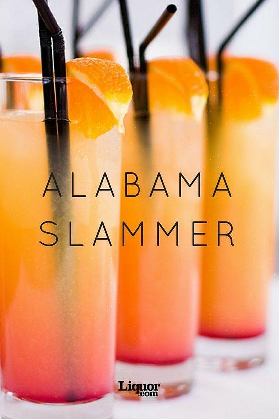 Alabama Slammer -räiskintä varten tarvitset yhden osan kutakin Amarettoa