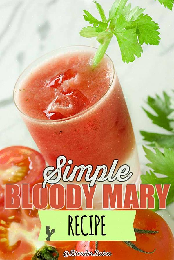 Bloody Mary on pohjimmiltaan mausteinen juoma