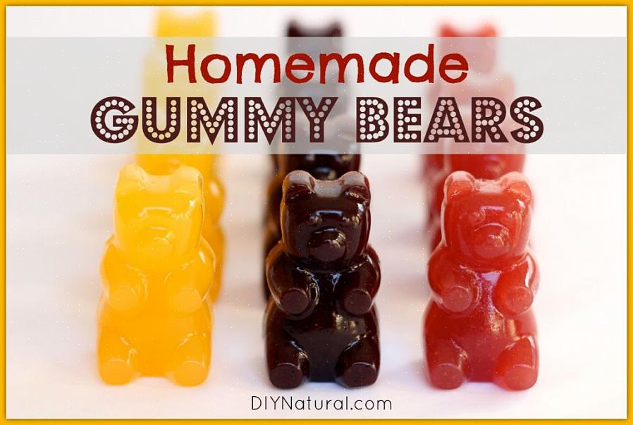 Gummi Bearsin alkuperäiset ainesosat ovat gelatiini