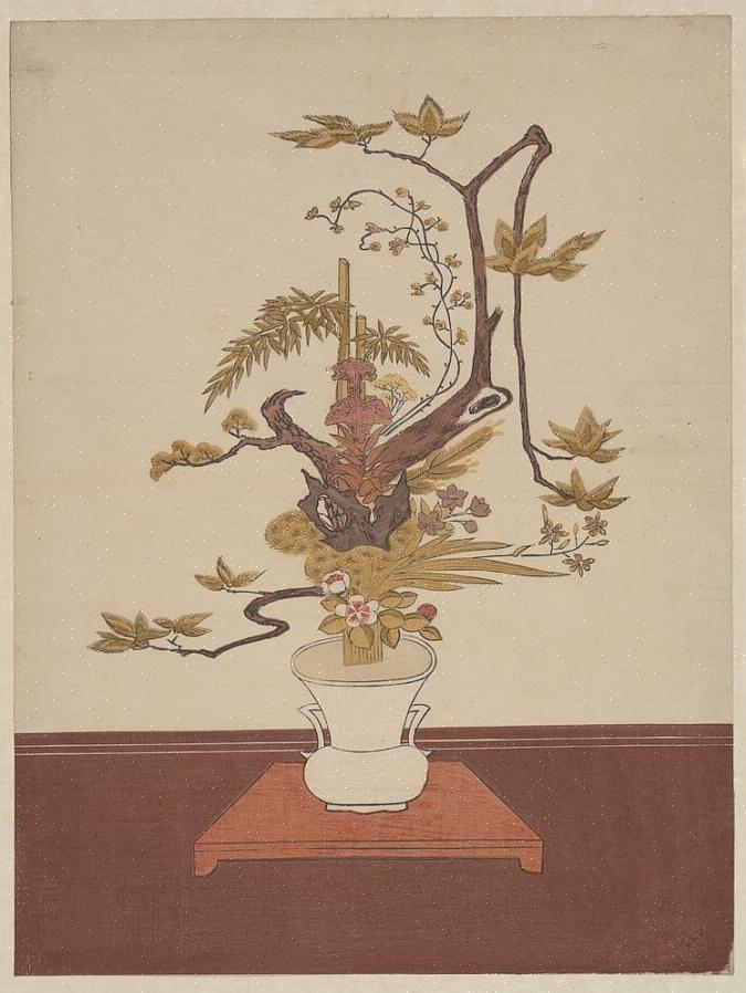 Ikebana-kukka-asetelma osoittautui kaikille
