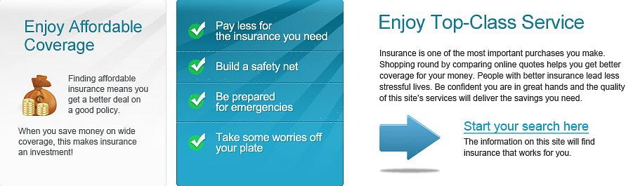 On myös järkevää selata useita kauppoja voidakseen löytää valikoiman useiden vakuutusyhtiöiden tarjoamia