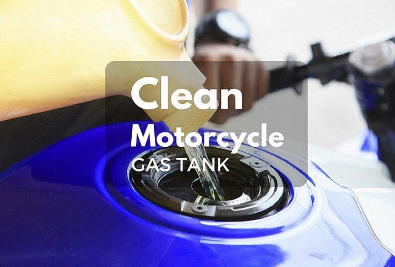 Moottoripyörän polttoainesäiliön puhdistaminen voi kuulostaa hieman liian monimutkaiselta