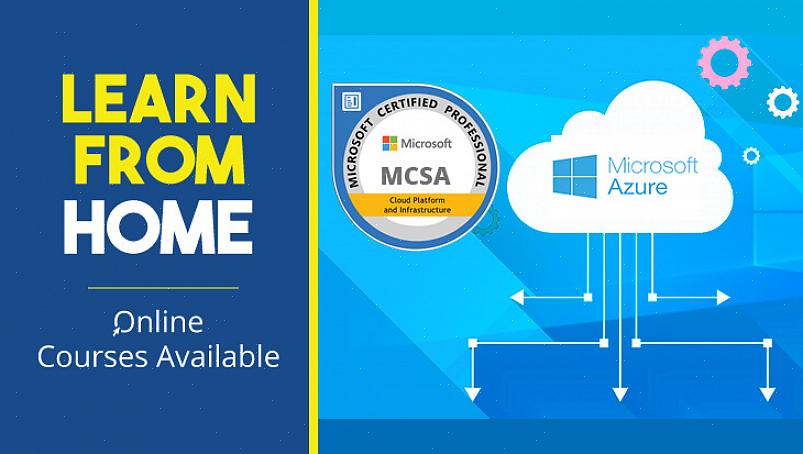 Voit valita MCSA-sertifiointikoulutuksen perinteisessä luokkahuoneessa tai verkossa