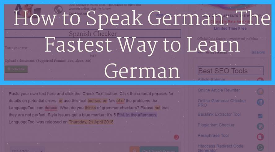 Nämä perusvaiheet voivat auttaa sinua oppimaan saksan kieltä