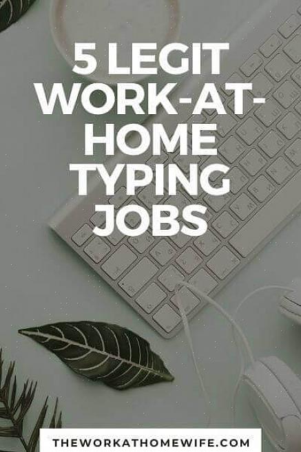 On melko helppoa etsiä työtä kotona kirjoittamalla töitä verkossa