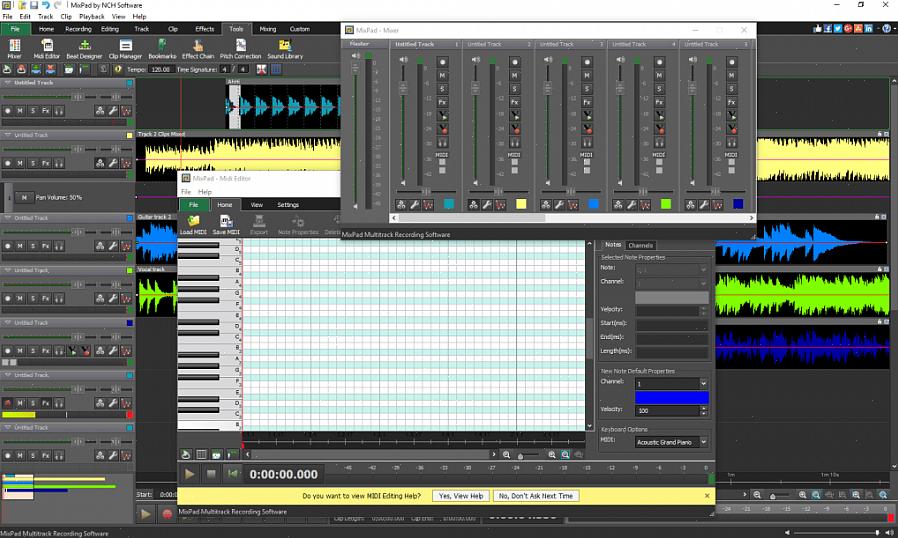 Audacity on suosituin avoimen lähdekoodin musiikkituotanto-ohjelmisto